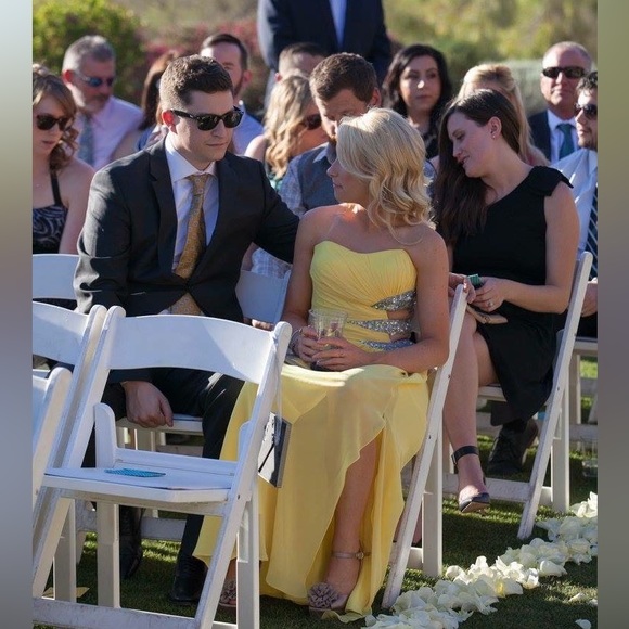 Canary Yellow Faviana Designer Dress - Picture 15 of 16